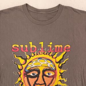 Sublime Band Short Sleeve Crew Neck Graphic T Shirt Mens Size Large L Gray